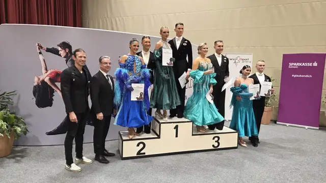Alexander Schernthaner und Hannah Gogg standen in Kufstein ganz oben am Treppchen. | Foto: TSC Eleganza