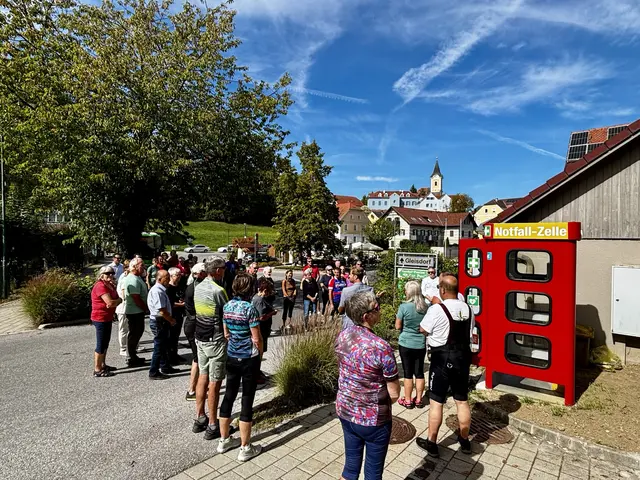 Aus einer alten Telefonzelle wurde in Nestelbach eine Notfallzelle. | Foto: Roswitha Cano