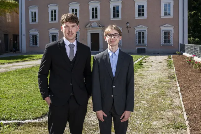 Preisträger David Scheibner und Simon Kopenec. | Foto: Universität Salzburg/Michael Namberger