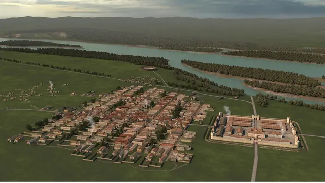 So könnte sie ausgesehen haben: Die vergessene Stadt Claudivium?/Stein in einer Visualisierung  | Foto: GeoSphere Austria/7reasons