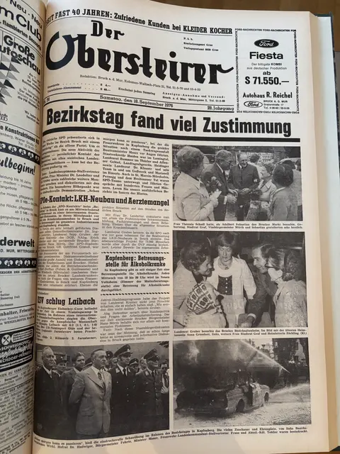 Der Obersteirer, Ausgabe vom 18. September 1976. | Foto: MeinBezirk