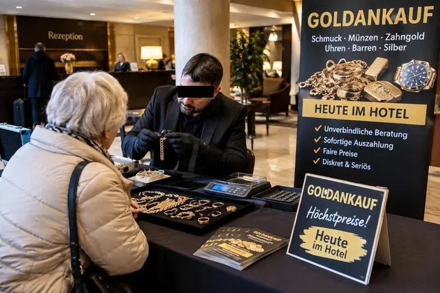 Ein schnelles Geschäft bei einem nicht zertifizierten Goldhändler, ist keine gute Idee. | Foto: KI generiertes Bild