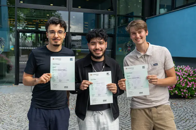 vlnr: Ferhan Yorgun, Kerim Özan, Lorenz Egger | Foto: BHAK/BHAS/Fachschule für Sozialberufe mit Pflegevorbereitung Schwaz