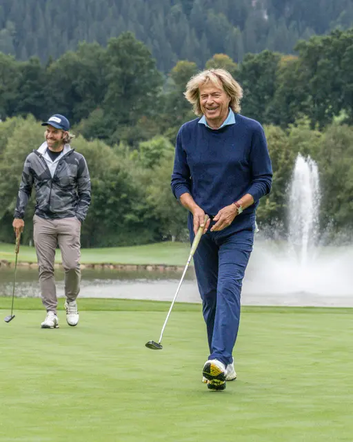 Hansi Hintrseer hatte viel Spaß am Green. | Foto: K.S.C./alpinguin