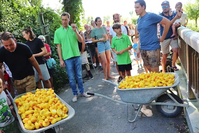 Die JVP Werndorf lädt zum Entenrennen. | Foto: Edith Ertl