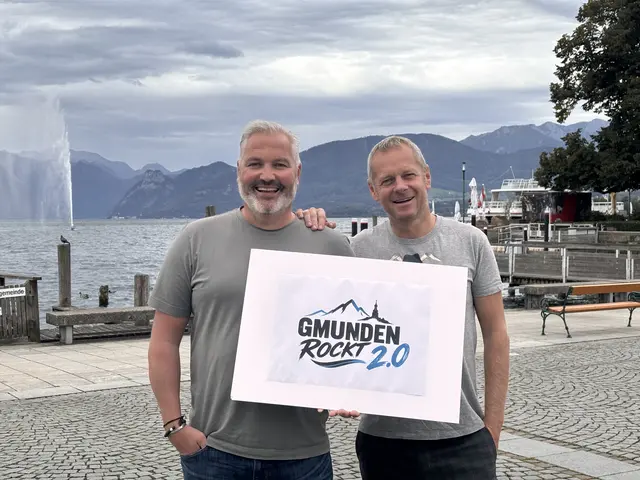 Florian Werner und Robert Zauner gaben heute bekannt: Gmunden rockt gibt es nicht mehr, Gmunden rockt 2.0 wird künftig im Toscanapark stattfinden. | Foto: MeinBezirk/Kerstin Müller