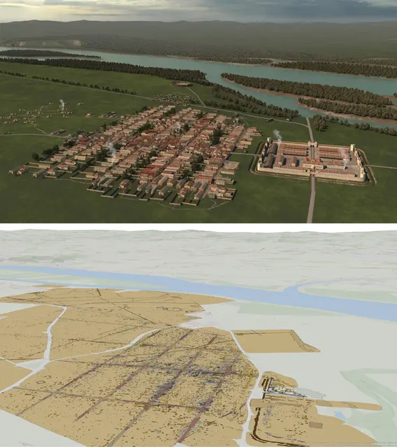 Die vergessene Stadt Claudivium?/Stein, Visualisierung der geophysikalischen Messungen  | Foto: GeoSphere Austria/7reasons