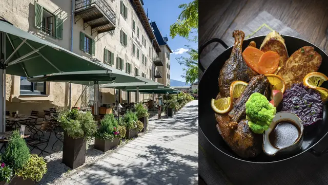 Im Lindenhof kommen diesen Oktober die feinsten Wildspezialitäten vom Reh, Hirsch, Wildschwein und Hasen aus der Region auf den Teller. | Foto: Gert Perauer/Jürgen  Schmücking (Fotomontage)