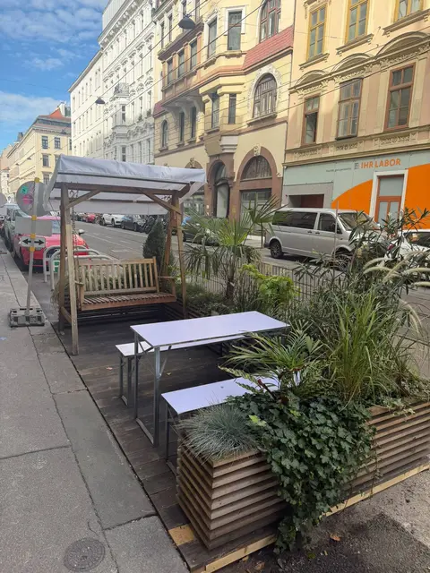 Parkplätze fallen manchmal Grätzl-Oasen zum Opfer. | Foto: BV7