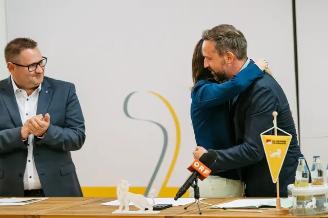 Wolfgang Mayer, Karoline Edtstadler, Stefan Schnöll | Foto: Salzburger Volkspartei / Manuel Horn.
