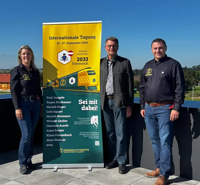 Franz Weber, Verena Draschwandtner, Thorsten Ellmann | Foto: Bienenzuchtgruppe Oberösterreich–Salzburg