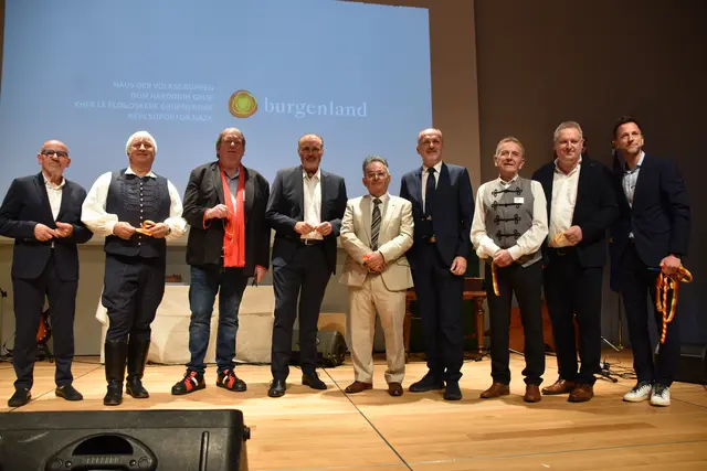 Josko Vlasich, Attila Somogyi, Horst Horvath, Hans Peter Doskozil, Emmerich Gärtner-Horvath, Ludwig Frauer, Josef Buranits, Klaus Glavanits und Oliver Snurer | Foto: MeinBezirk/Michael Strini
