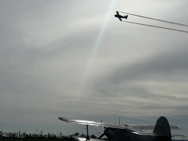Zwischen Himmel und Erde: eindrucksvolle Flugmanöver über dem Airfield. | Foto: Lukas Leidenfrost