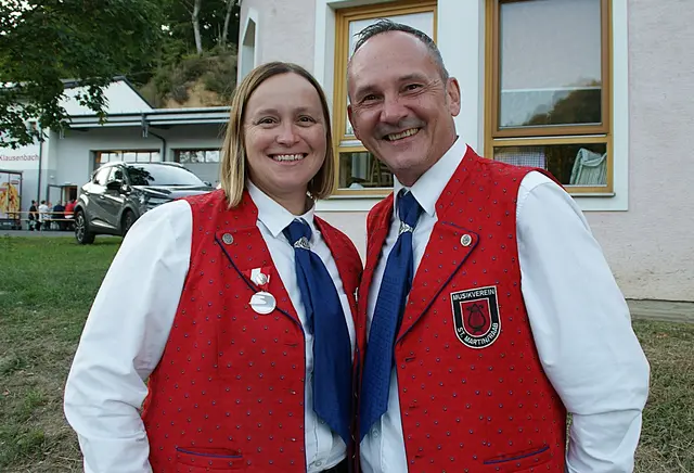 Birgit Pfeifer und Michael Unger vom MV Sankt Martin an der Raab. | Foto: Anna Maria Kaufmann