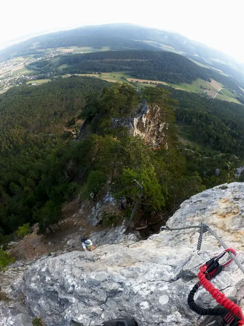 Einsatz im Gebirgsvereins-Klettersteig auf der Hohen Wand. | Foto: Santrucek