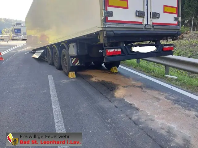 Bei dem Unfall soll niemand verletzt worden sein. | Foto: Feuerwehr Bad St. Leonhard