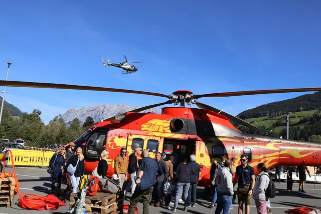Der Heli Day in St. Johann sorgte für große Begeisterung bei zahlreichen Besuchern.    | Foto: Agnes Etzer