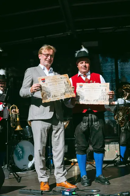 Fabisch (l.) und Klammer ziegen sich beide zufrieden. | Foto: Lisa Leutner