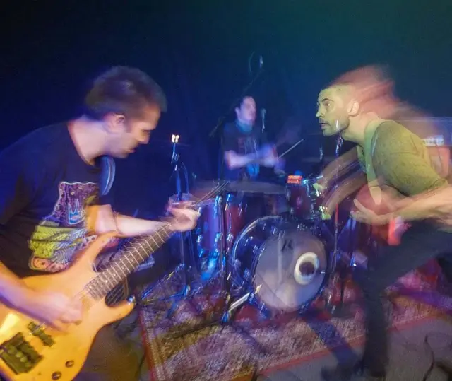 Die Band Lilac Vegetal spielt beim Herbstfest im Scheibbser Proberaum auf. | Foto: Nikolaus Ratay