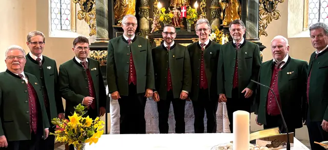 Der MGV St. Andrä rund um Chorleiter Alfred Kienleitner lädt am 3. Oktober zum Konzertabend ins Rathaus ein. | Foto: EmhoferDer MGV St. Andrä rund um Chorleiter Alfred Kienleitner lädt am 3. Oktober zum Konzertabend ins Rathaus ein.