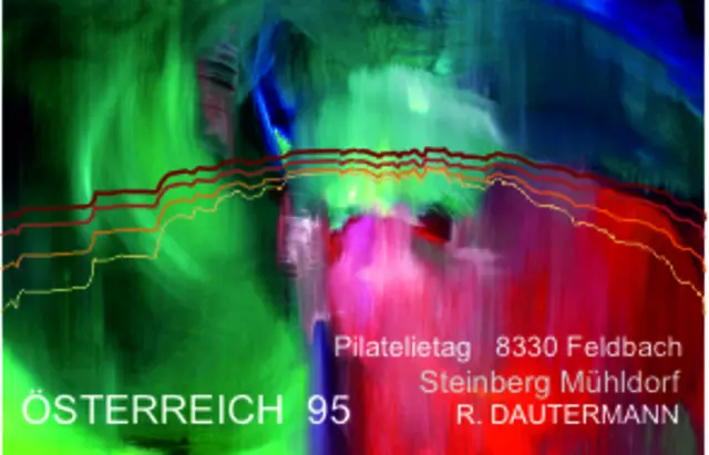 Eine bunte Briefmarke