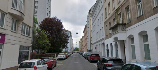 Umgestaltet werden soll die Belvederegasse zwischen St.-Elisabeth-Platz und Prinz-Eugen-Straße. | Foto: Google Maps/Screenshot