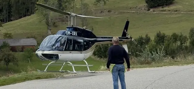 Die Gäste reisen zum Pölzl Hansi auch via Hubschrauber an. | Foto: MeinBezirk/Angelina Koidl