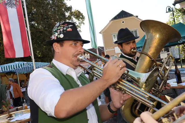 Die Schülcherleitnmusi sorgte in Ligist für die Musik. | Foto: Cescutti