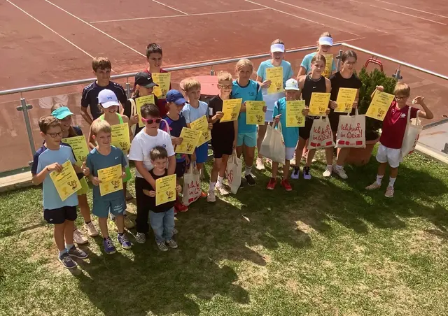Die Kinder des Kidscups 2026 freuten sich über spannende Matches, gemeinsame Erlebnisse und eine gelungene Turnierserie. | Foto: ASKÖ TV Weiz