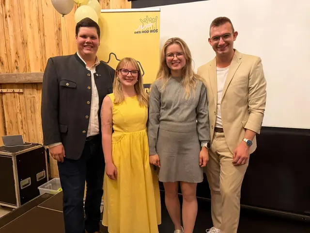 Benita Baschinger (2.v.r.) verlässt den Landesvorstand der Jungen ÖVP. | Foto: JVP OÖ