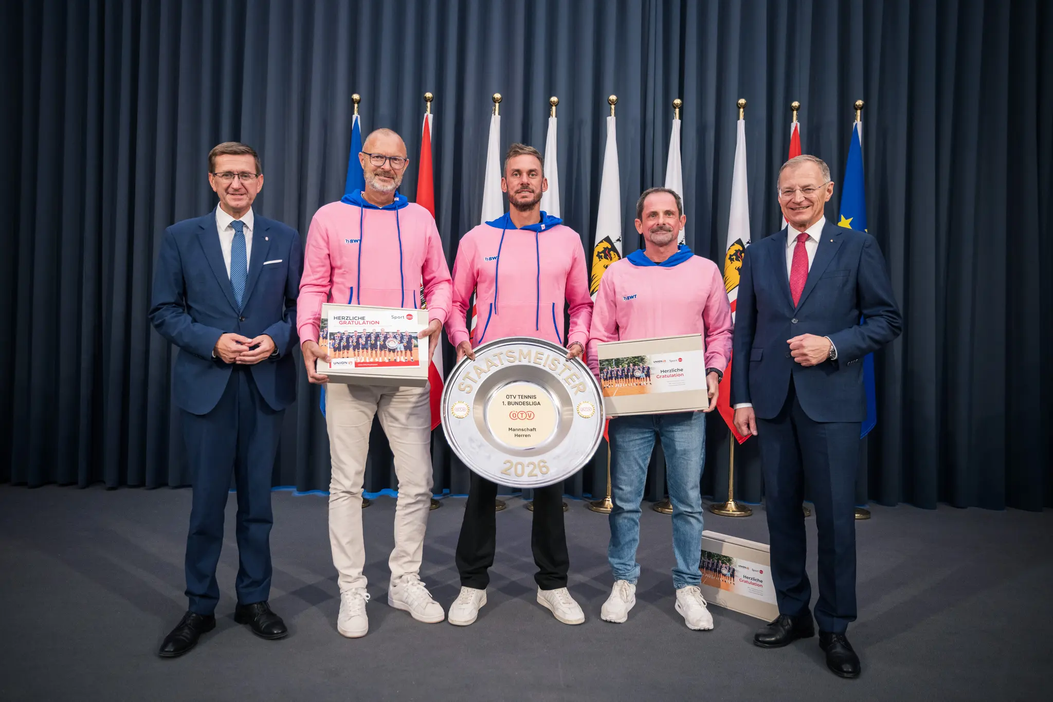 Dritten Titel erobert: Land OÖ ehrte Tennis-Staatsmeister Union SKE ...