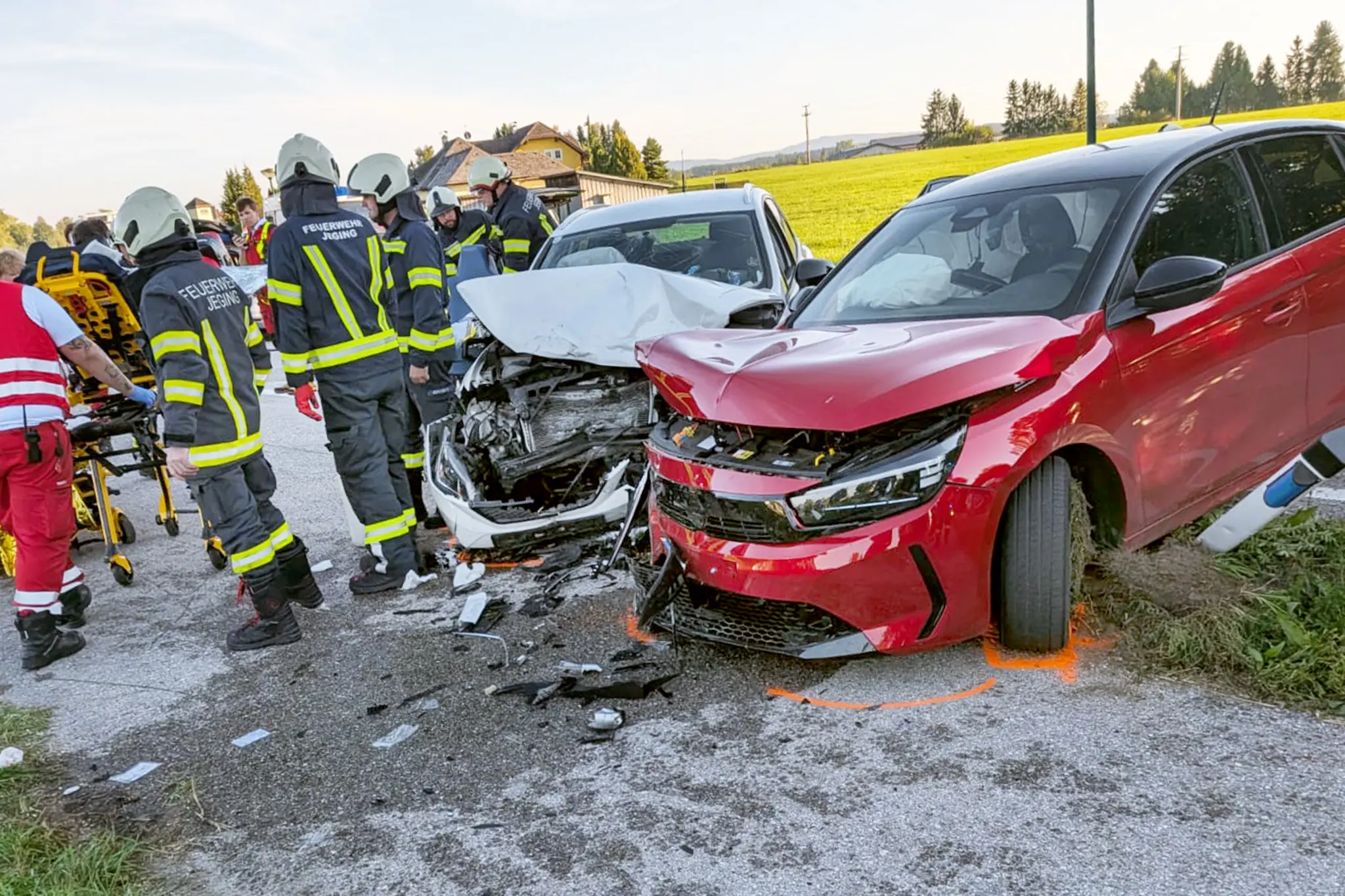 Serious collision: Five injured after accident in Jeging - | Braunau