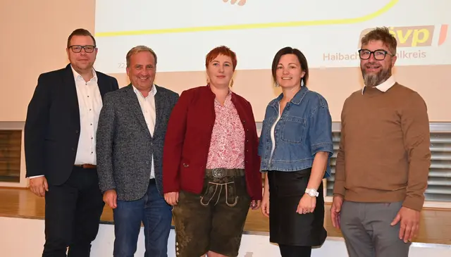 Von links: Wolfgang Trötzmüller, Michalel Hammer, Daniel Stadler, Sylvia Hammer, Dietmar Leitner. | Foto: Josef Reingruber