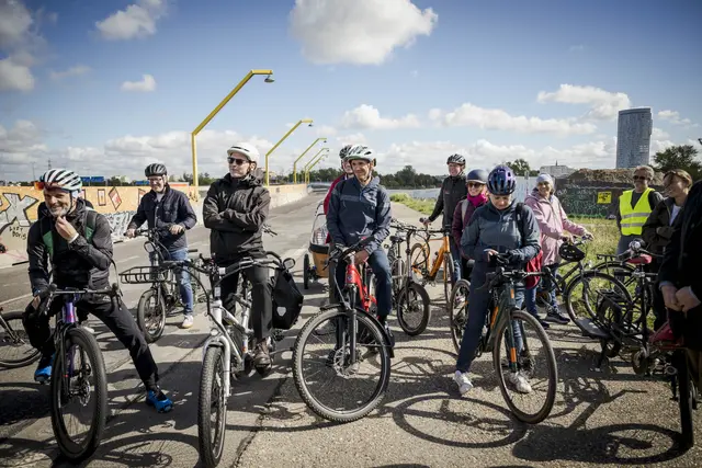 Unter dem Motto "Mit dem Rad zur Arbeit" führte die Route über die Praterstraße, den Praterstern und die Donauinsel bis zum Steinitzsteg und anschließend zurück in die Innenstadt. | Foto: Karo Pernegger