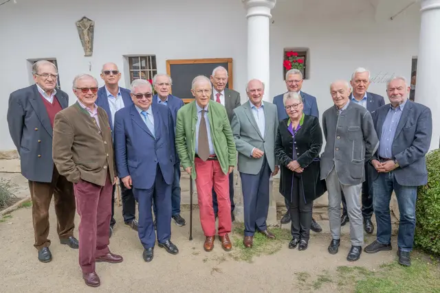 Hubert Wachter, Norbert Gollinger, Peter Kirchweger, Karl Jurka, Peter Rabl, Gerhard Vogl, Heinz Boyer, Erwin Pröll, Gisela Hopfmüller-Hlavac, Hermann Dikowitsch, Franz Hlavac, Martin Lammerhuber und Joachim Rössl. Foto: Erich Marschik | Foto: Gerhard Marschik