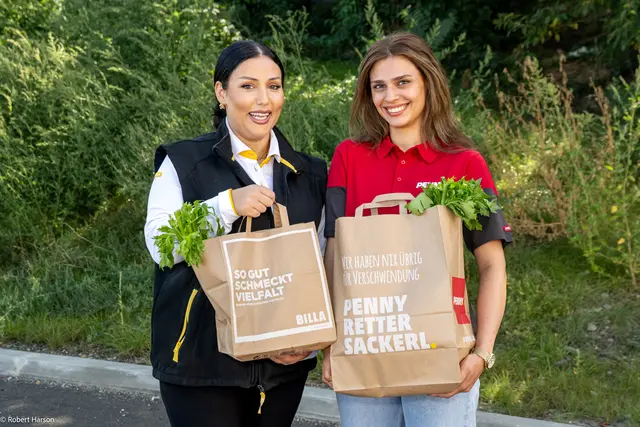 Ergänzt wird das Engagement durch den Verkauf von 140.161 Gebäck- sowie 695.458 Obst- und Gemüse-Rettersackerln.  | Foto: REWE International AG/Robert Harson