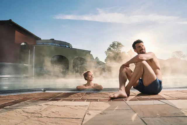 Die Therme Mediterrana in Bad Hall bietet verschiedene Möglichkeiten zum Entspannen – mit Thermalwasserbecken, hellen Ruheräumen und dem Römerbad. | Foto: Eurothermen