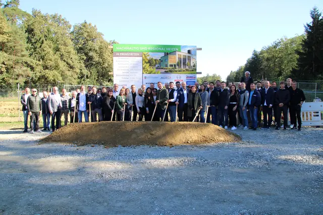 Kürzlich erfolgte der Spatenstich für das neue Biomasseheizwerk in Premstätten. | Foto: Green EnerTree Premstätten GmbH