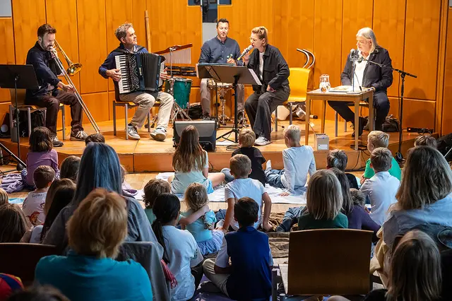 Jazz for Kids: Ein Lesekonzert für kleine und große Kinder gab es am Freitagnachmittag im Kulturzentrum. | Foto: Peter Purgar