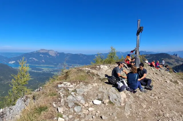 ....Blick vom Wieslerhorn zum Wolfgangsee.