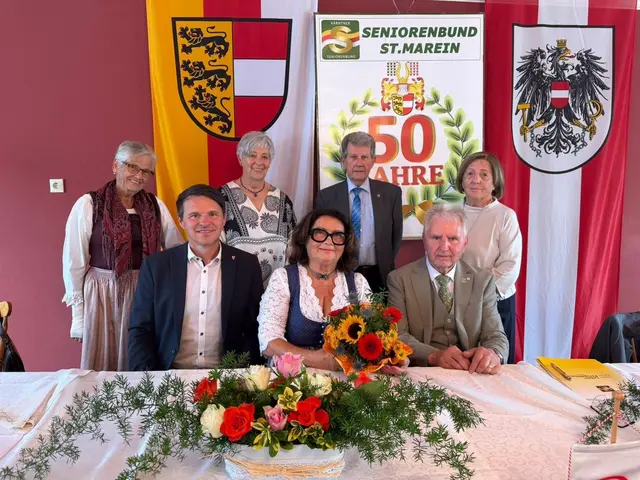 Der Seniorenbund St. Marein feierte 50 Jahre. | Foto: Privat