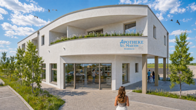 Visualisierung der neuen Apotheke in der Hauptstraße. | Foto: Neue Eisenstädter
