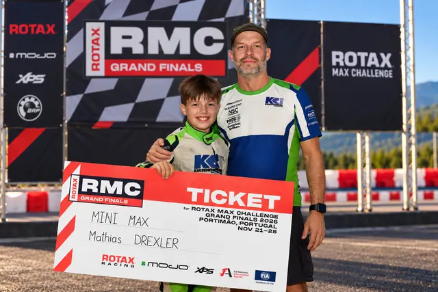 Der junge Mathias Drexler am Podium. | Foto: privat