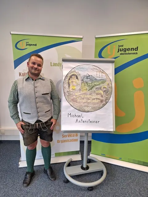Michael Antensteiner entwickelte eine App, um die Sagen in Vorderstoder interaktiv erlebbar zu machen. | Foto: Landjugend Oberösterreich