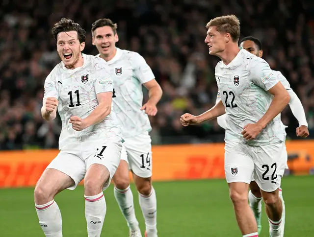 Zwei Tore innerhalb von sechs Minuten bewahren Österreich vor der ersten Niederlage in der Nations League. | Foto: APA-Images / APA / HELMUT FOHRINGER