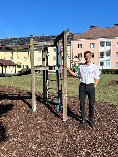 Gemeindesprecher Daniel Gieber: „Wer familienfreundliche Parks will, muss auch an die grundlegende WC-Infrastruktur denken“ | Foto: NEOS