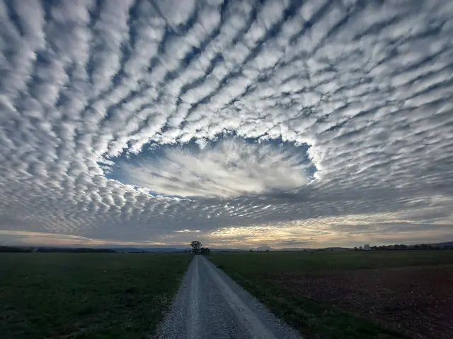 Ein besonderer Moment am Himmel. 