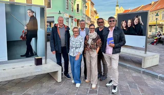 Andreas Biedermann, Alrun Andraschek-Holzer, Vizebürgermeister Heinrich Nagl, Stadträtin Barbara Stark, Emil Jovanov und Landesinnungsmeister Christian Schörg. | Foto: Markus Kahrer