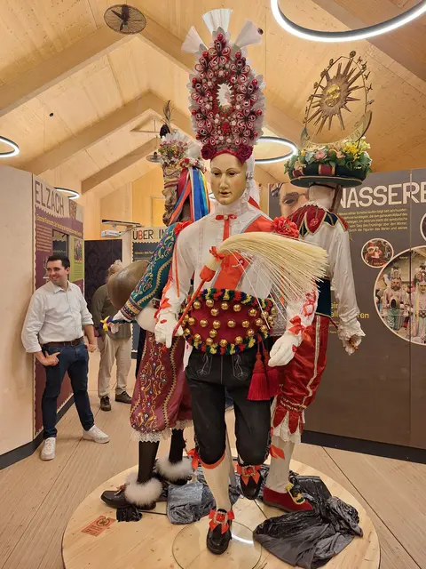 Ein echtes "Prachtstück" eines Imster Rollers ist am Bodensee ausgestellt. | Foto: Fasnacht Imst