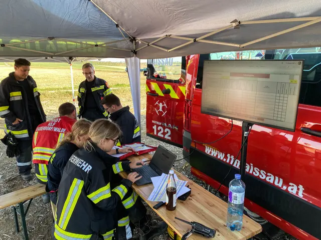 Die neu aufgestellte Unterstützungseinheit war erstmals bei einem echten Einsatz gefordert. | Foto: BFKDO Hollabrunn